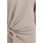 Marant Etoile Beige Cotton Casual Dress Marant Etoile