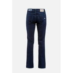 Gas Blue Cotton Straight-Leg Jeans