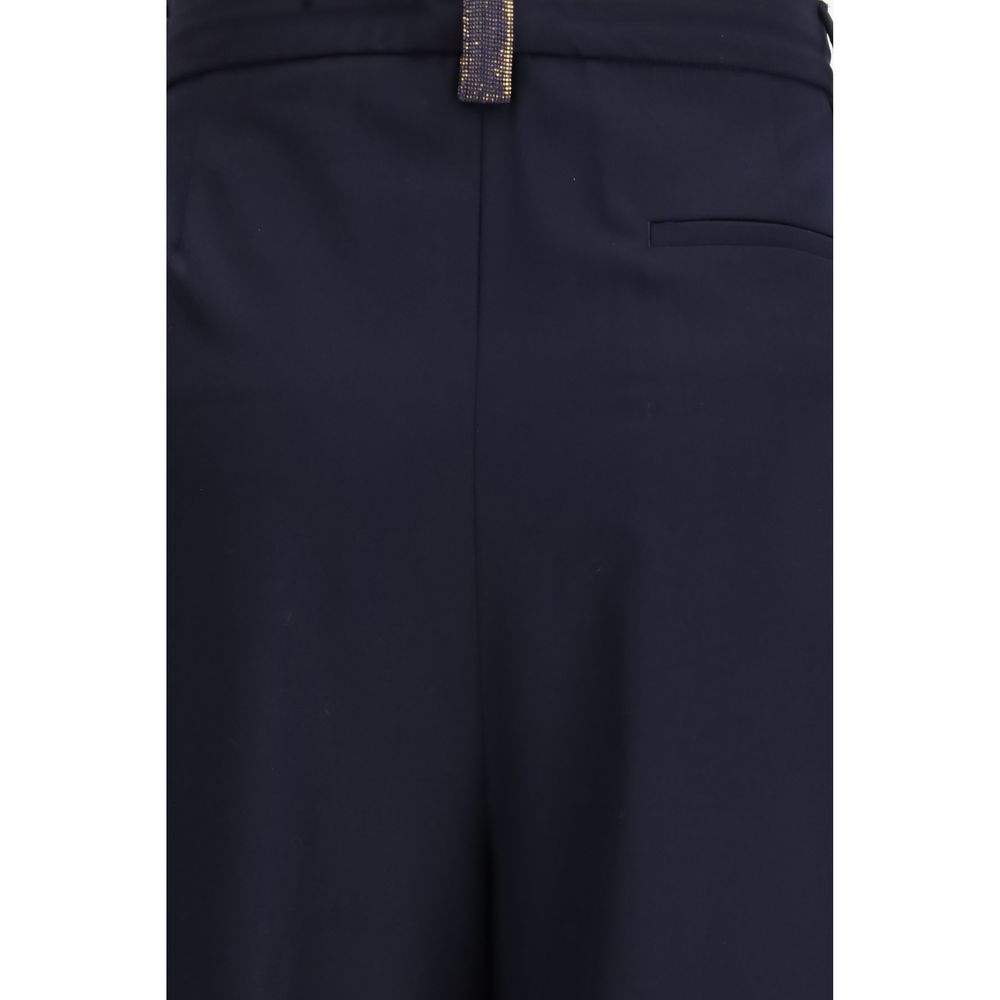 Fabiana Filippi Blue Polyester Casual Pants Fabiana Filippi