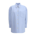 Fabiana Filippi Blue Wool Oves Aries Dress Shirt Fabiana Filippi