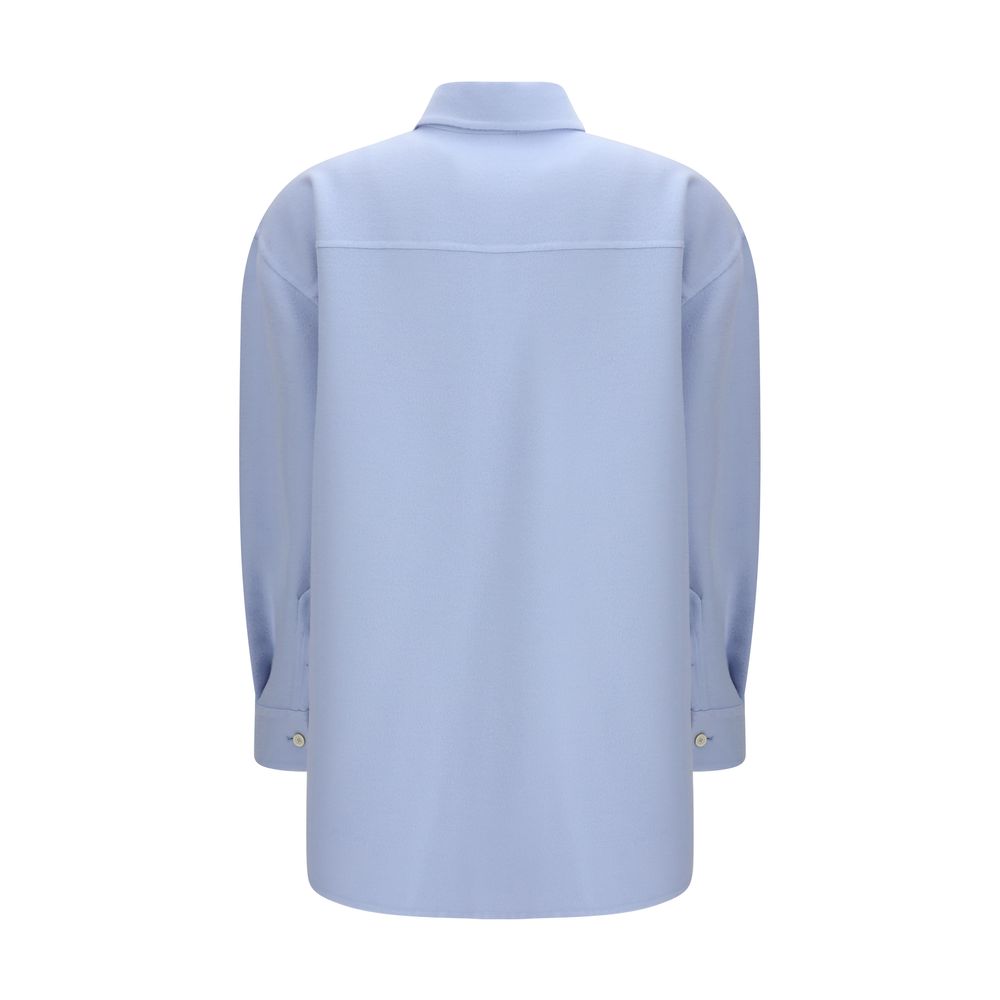 Fabiana Filippi Blue Wool Oves Aries Dress Shirt Fabiana Filippi