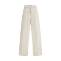 Haikure White Cotton Straight-Leg Jeans Haikure
