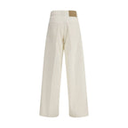 Haikure White Cotton Straight-Leg Jeans Haikure
