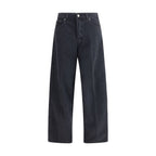 Haikure Black Cotton Straight-Leg Jeans Haikure