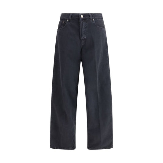 Haikure Black Cotton Straight-Leg Jeans Haikure