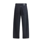 Haikure Black Cotton Straight-Leg Jeans Haikure