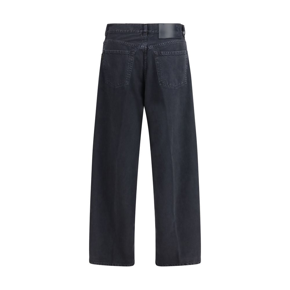 Haikure Black Cotton Straight-Leg Jeans Haikure