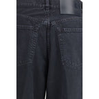 Haikure Black Cotton Straight-Leg Jeans Haikure