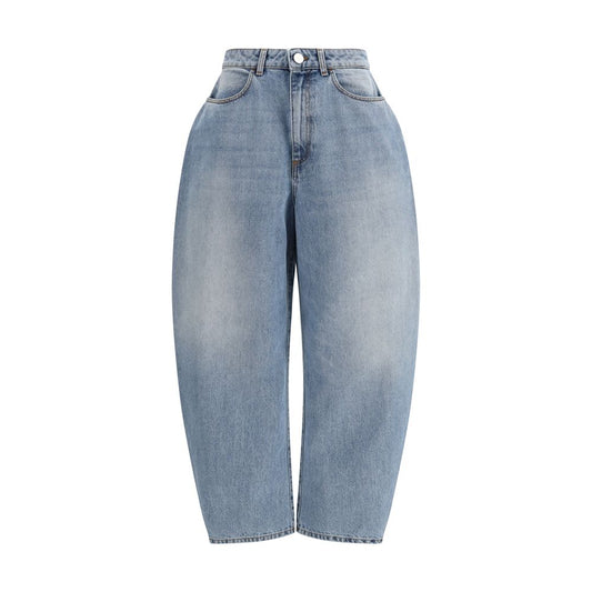 Rohe Blue Cotton Straight-Leg Jeans Rohe