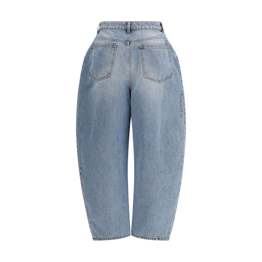 Rohe Blue Cotton Straight-Leg Jeans Rohe