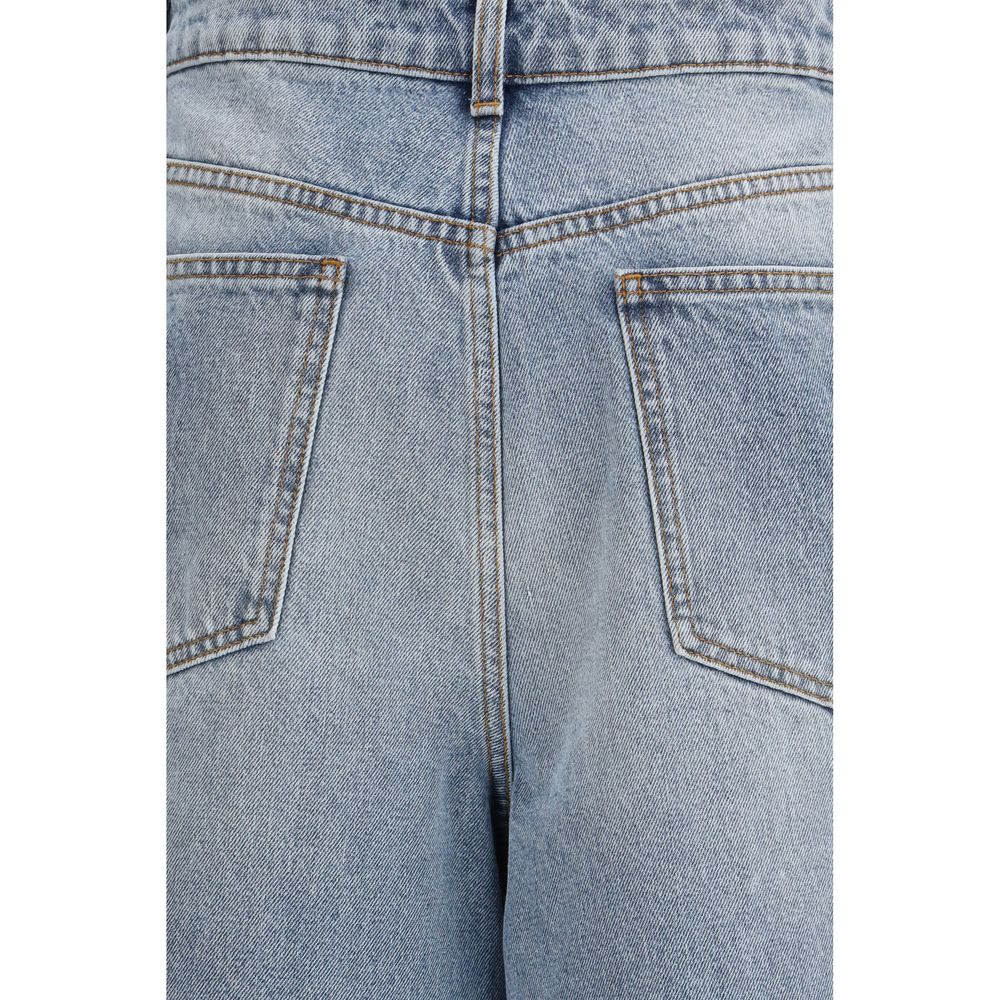 Rohe Blue Cotton Straight-Leg Jeans Rohe