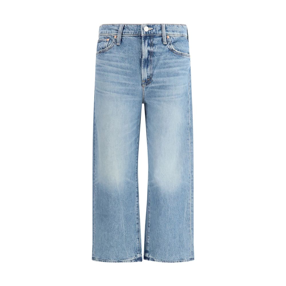 Mother Denim Blue Cotton Cropped Jeans Mother Denim