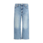 Mother Denim Blue Cotton Cropped Jeans Mother Denim