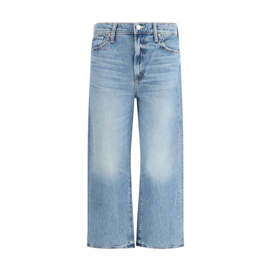 Mother Denim Blue Cotton Cropped Jeans Mother Denim
