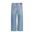 Mother Denim Blue Cotton Cropped Jeans Mother Denim