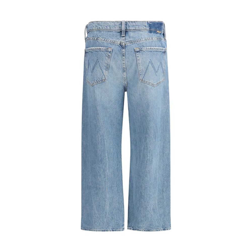 Mother Denim Blue Cotton Cropped Jeans Mother Denim