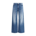 Mother Denim Blue Cotton Flared Jeans Mother Denim