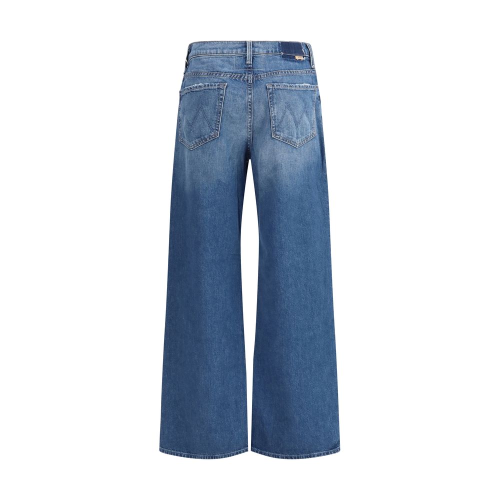 Mother Denim Blue Cotton Flared Jeans Mother Denim