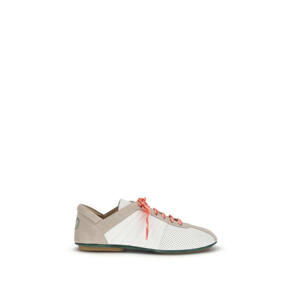 Valentino Garavani Multicolor Suede Leather Low Top Sneakers Valentino Garavani