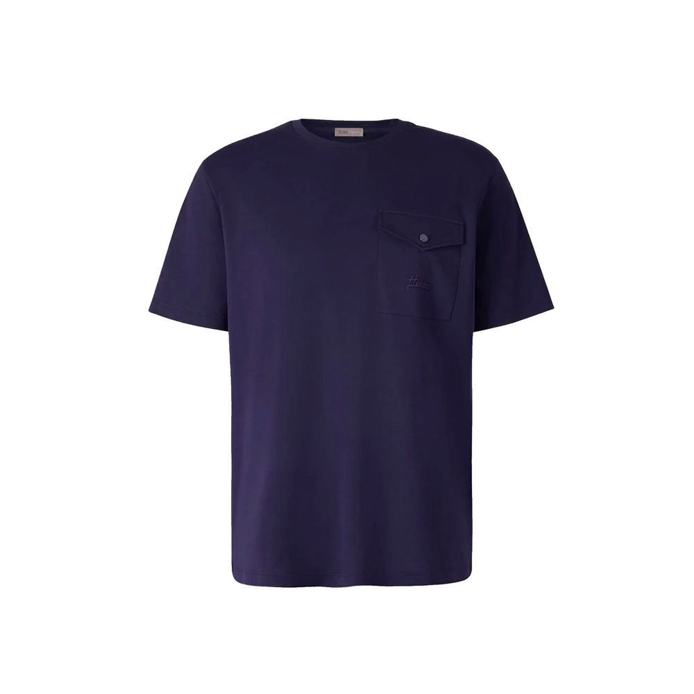 Herno Blue Cotton T-Shirt Herno
