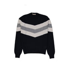 Herno Blue Wool Sweatshirt Herno
