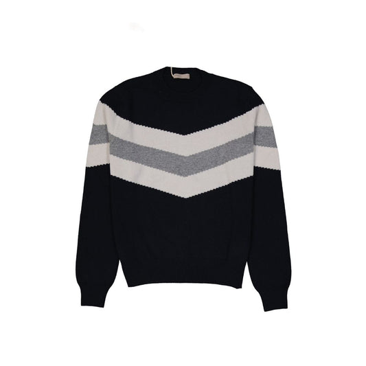 Herno Blue Wool Sweatshirt Herno