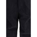 Black cotton casual pants by Isabel Marant Étoile with a relaxed fit and minimalist design, perfect for everyday wear.
