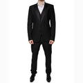 Dolce & Gabbana Black Virgin Wool Tuxedo Dolce & Gabbana