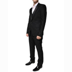 Dolce & Gabbana Black Virgin Wool Tuxedo Dolce & Gabbana