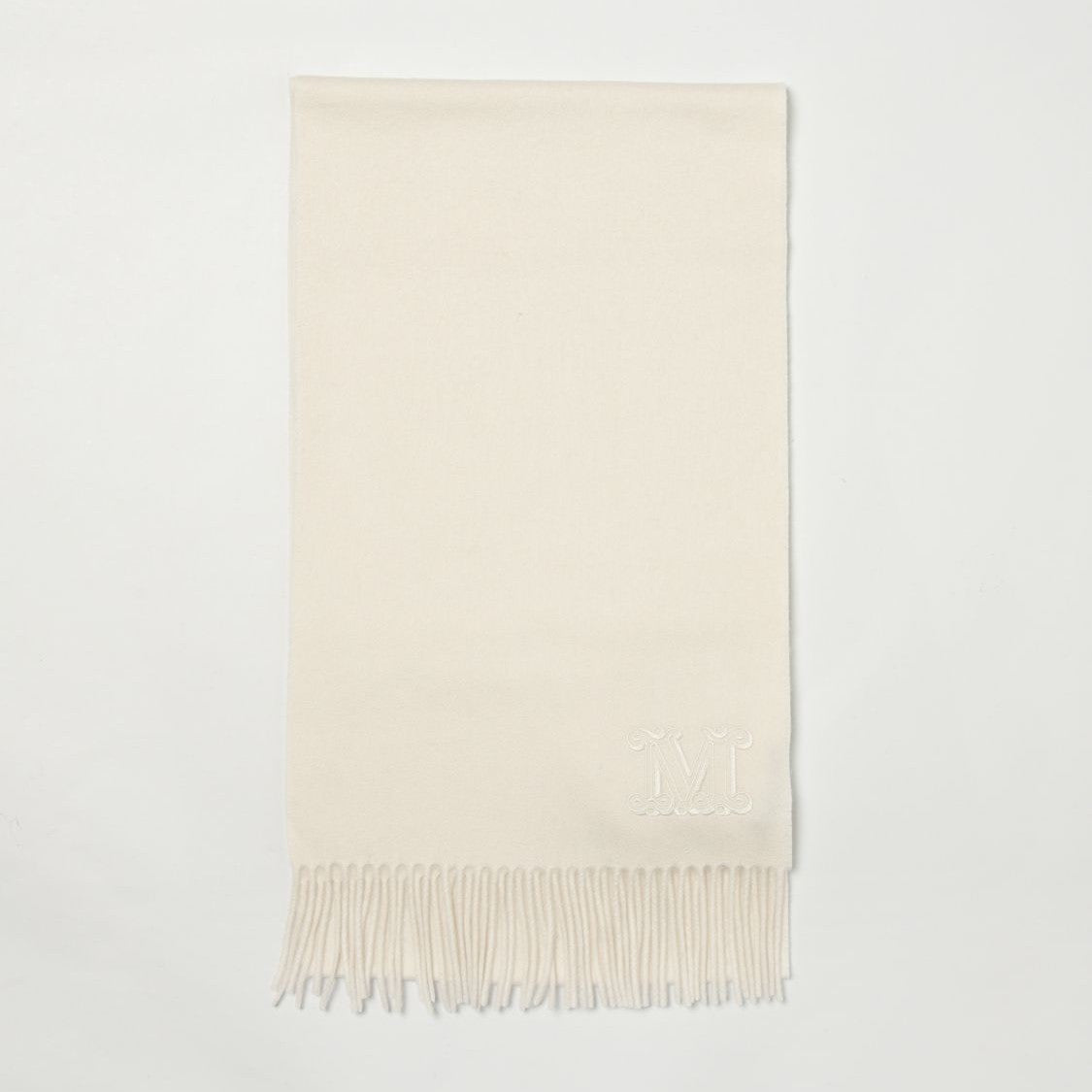 Max Mara White Cashmere Scarf Max Mara