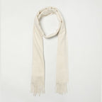 Max Mara White Cashmere Scarf Max Mara