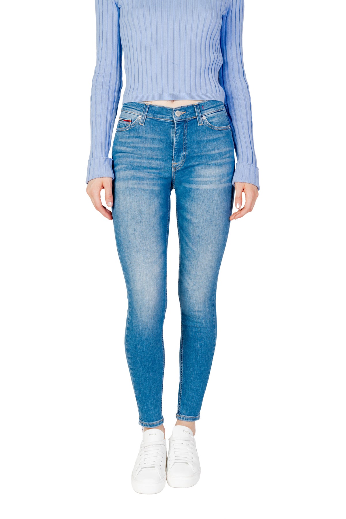 Tommy Hilfiger Blue Cotton Skinny Jeans Tommy Hilfiger