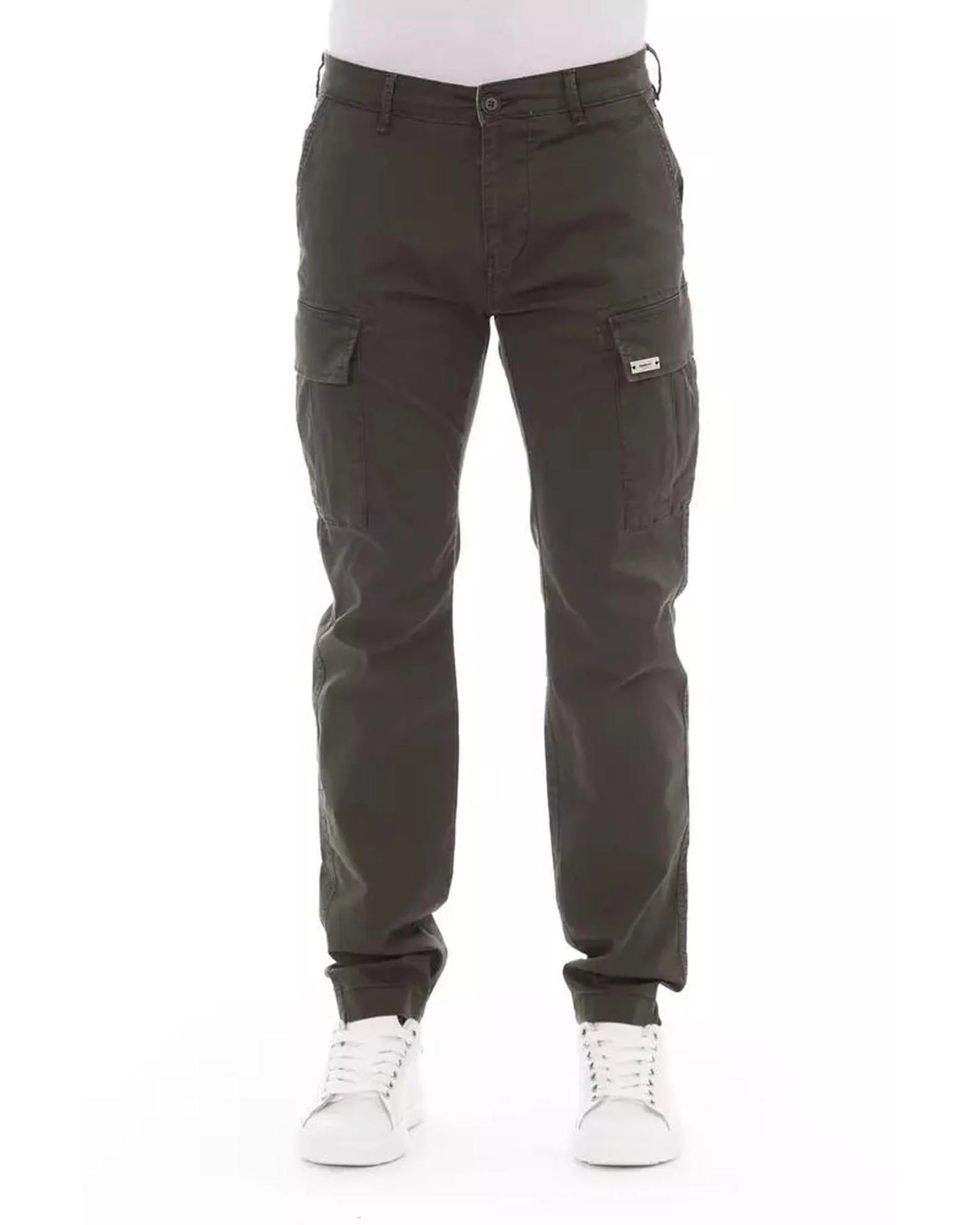 Baldinini Trend Army Cotton Cargo Pants Baldinini Trend