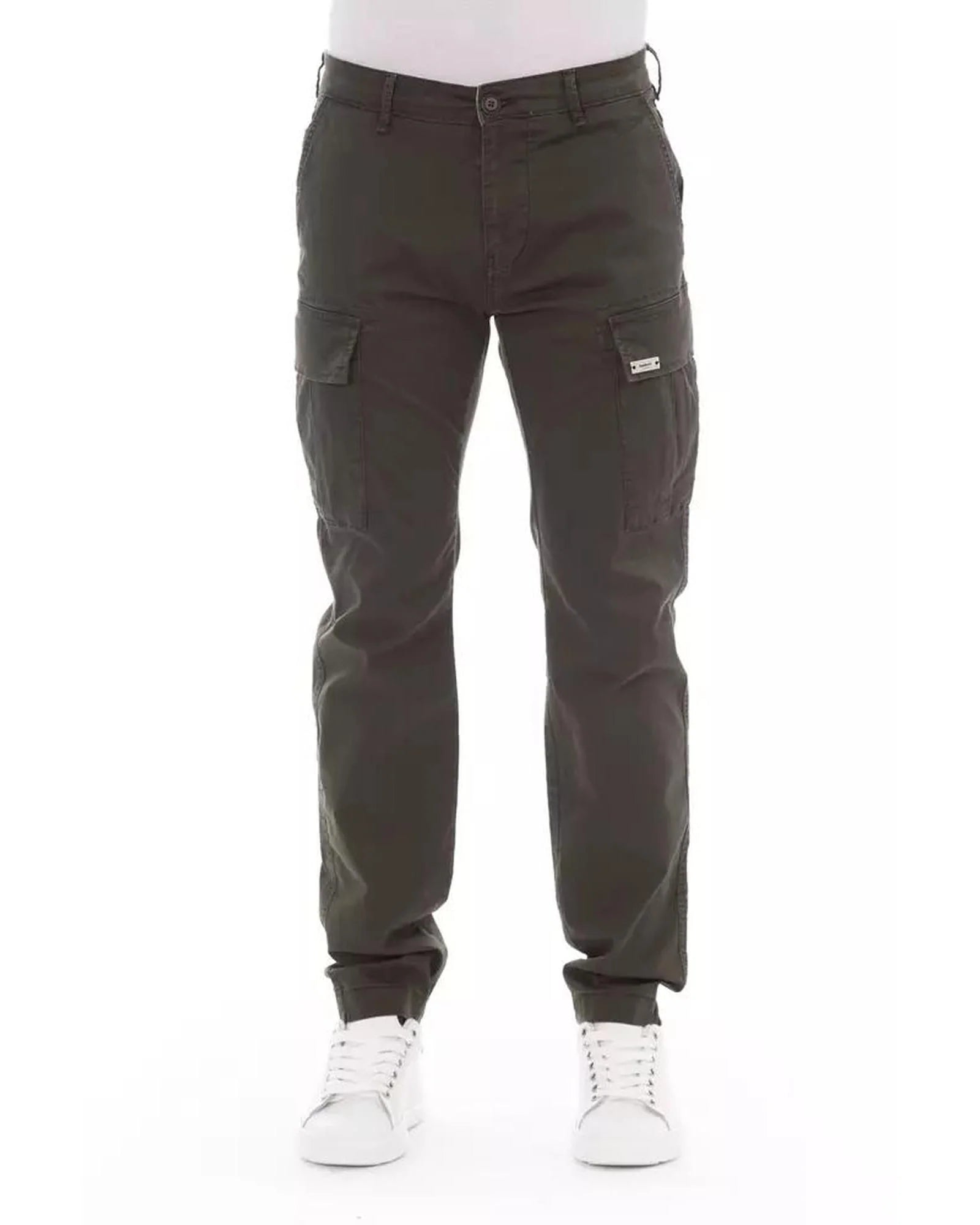 Baldinini Trend Army Cotton Cargo Pants Baldinini Trend
