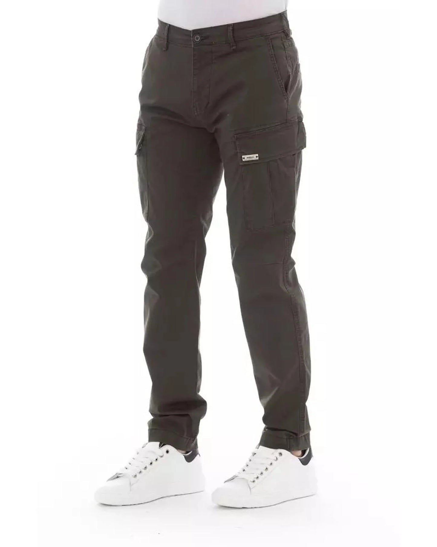 Baldinini Trend Army Cotton Cargo Pants Baldinini Trend