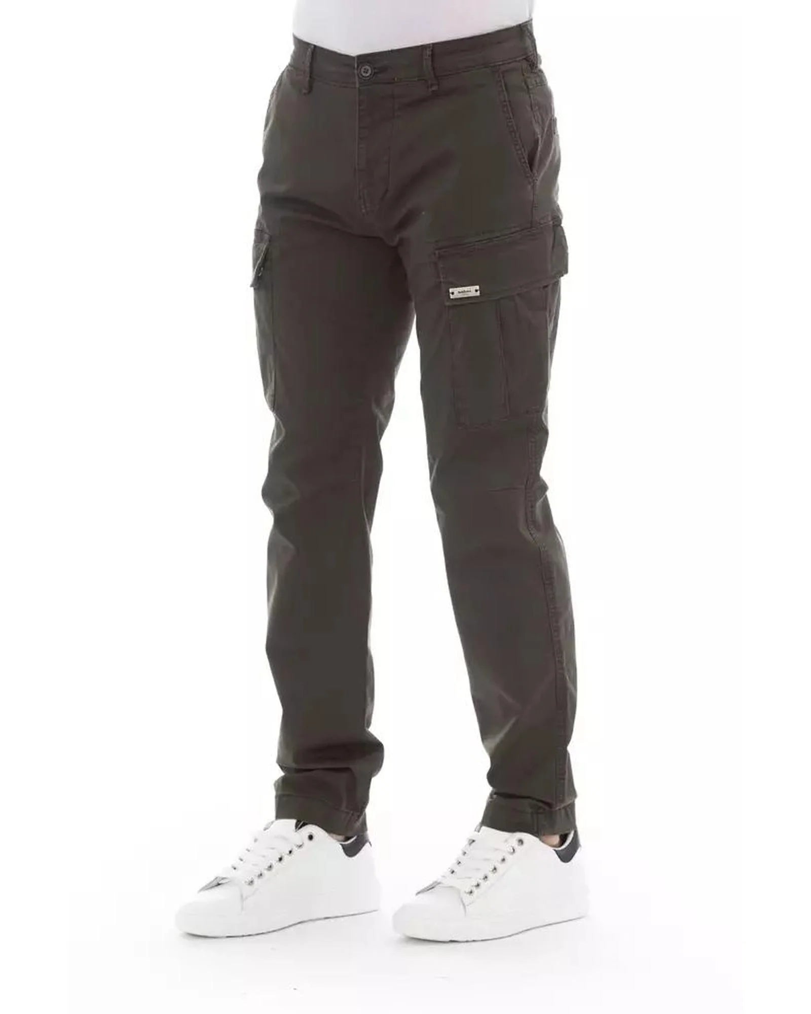 Baldinini Trend Army Cotton Cargo Pants Baldinini Trend