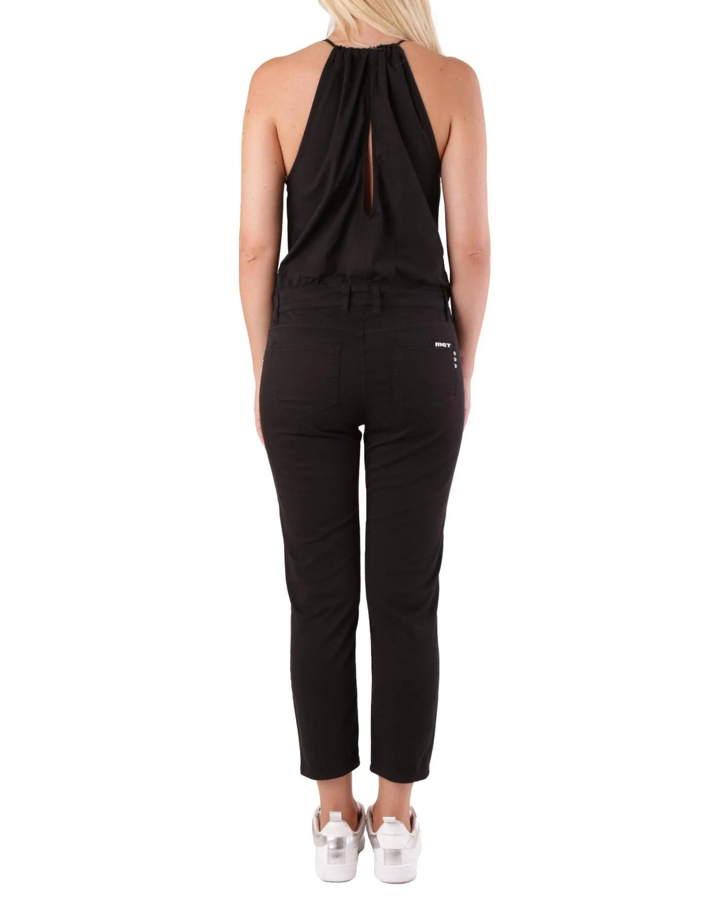 Met Black Cotton Jumpsuit Met