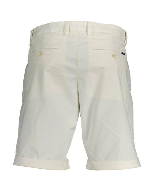 Gant White Cotton Bermuda Shorts Gant