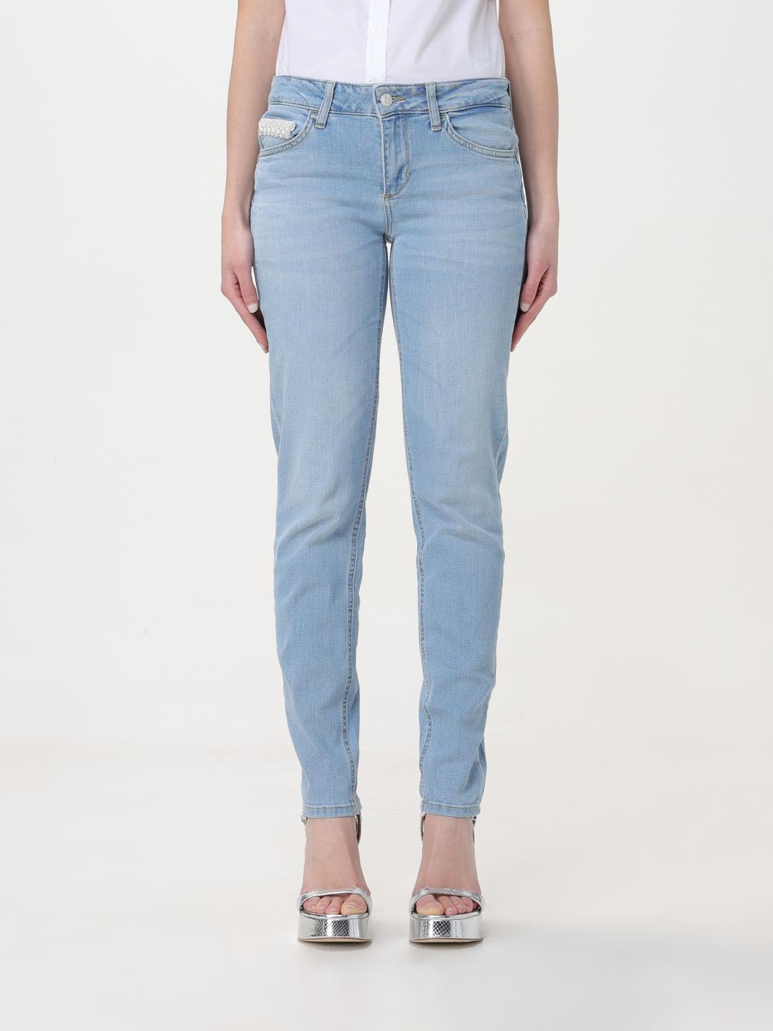 Liu Jo Blue Cotton Straight-Leg Jeans Liu Jo