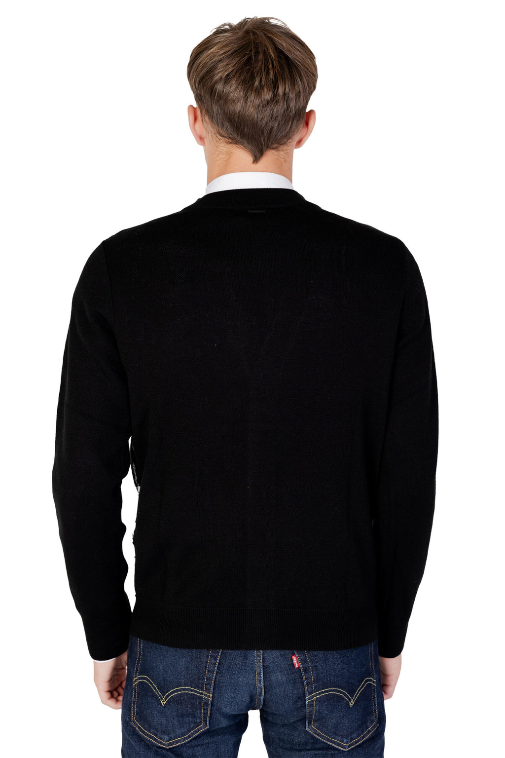 Antony Morato Black Wool Cardigan Antony Morato
