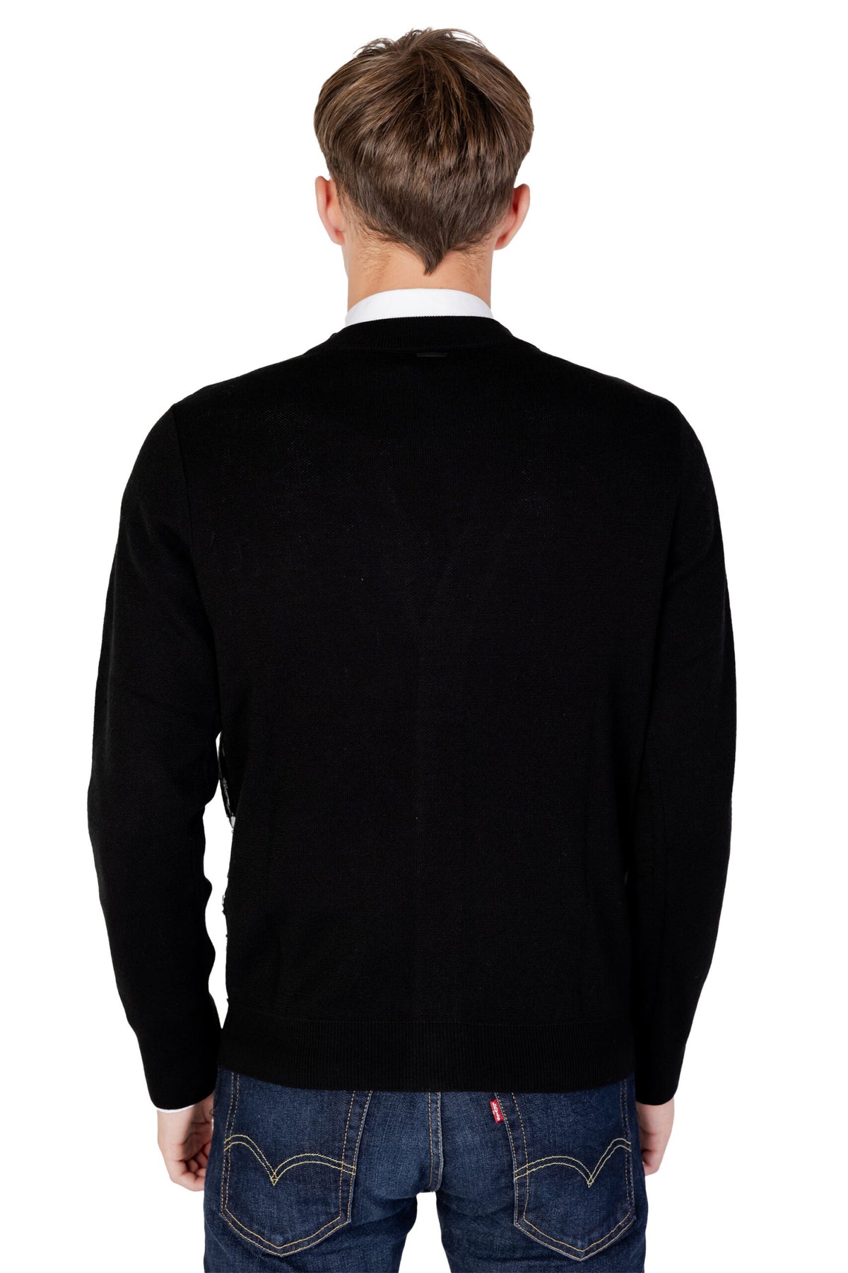 Antony Morato Black Wool Cardigan Antony Morato