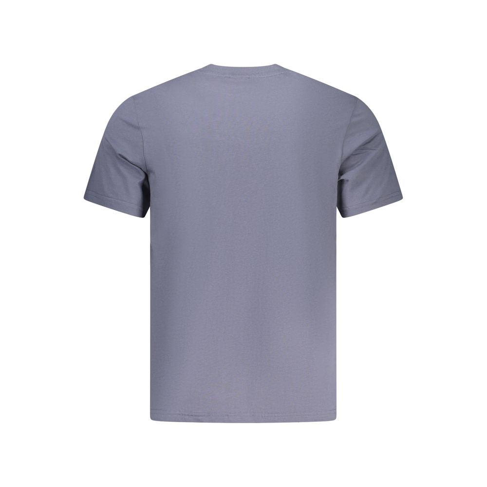 Blue cotton men's T-shirt by North Sails, featuring a classic fit and logo detail, displayed on a plain background.