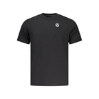 North Sails Nero cotton men's T-shirt with round neckline and short sleeves, featuring a simple, classic design.