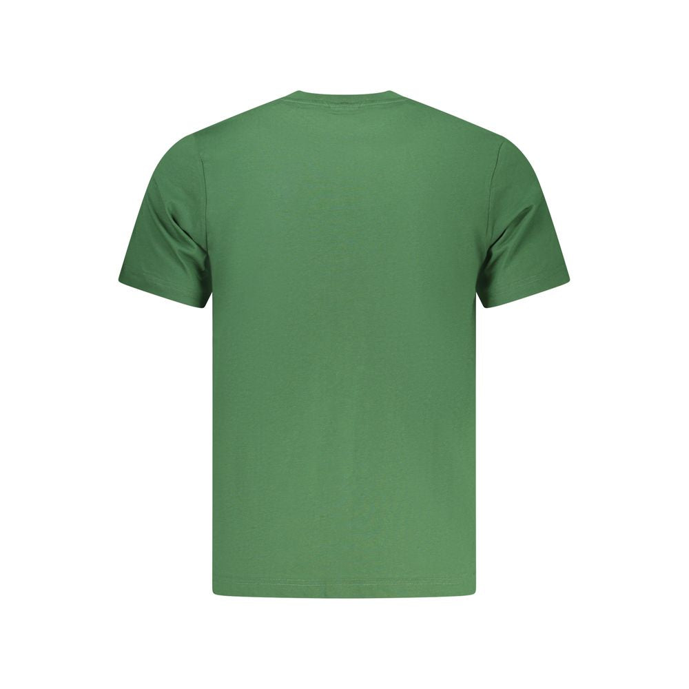 North Sails Verde cotton men's T-shirt showing a relaxed fit and classic crew neck in green fabric.