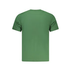 North Sails Verde cotton men's T-shirt showing a relaxed fit and classic crew neck in green fabric.
