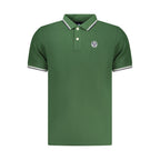 Men's North Sails Verde Cotton Polo shirt in green, featuring a classic collar and short sleeves, displayed on a neutral background.