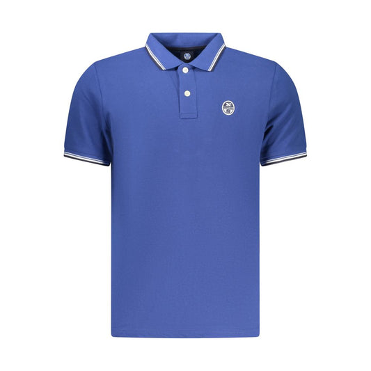 North Sails Blue Cotton Men Polo Shirt North Sails