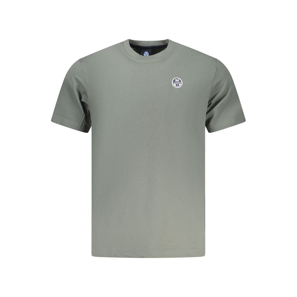 North Sails Verde cotton men's T-shirt featuring a classic crew neck and North Sails logo on the chest.