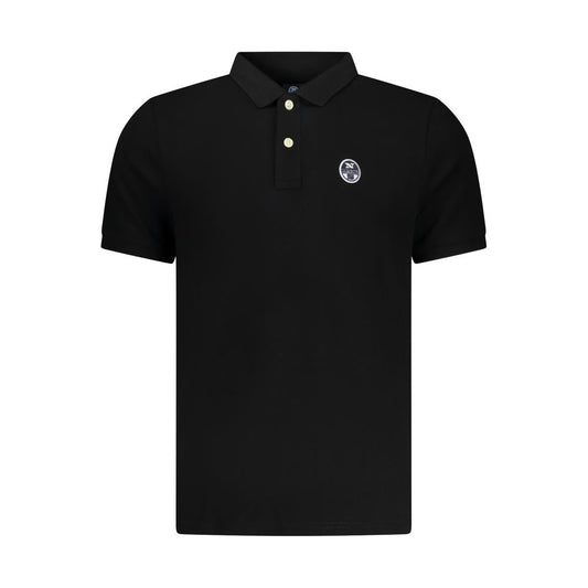 North Sails Black Cotton Mens Polo Shirt North Sails