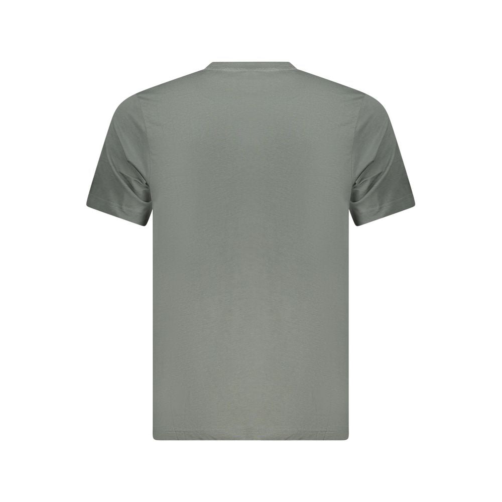 North Sails Verde cotton men's T-shirt featuring a crew neck and short sleeves with a minimalist design.